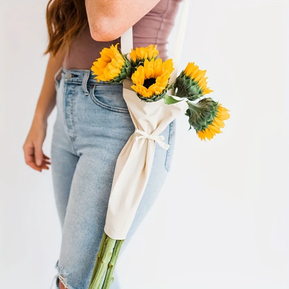 Verstärkte Blumenverpackungstasche Handgefertigte Tragbare Blumenstrauß-Verpackungstaschen Wiederverwendbare Hängende Blumenstrauß-Aufbewahrungstasche Gärtner-Geschenke – Detail 3