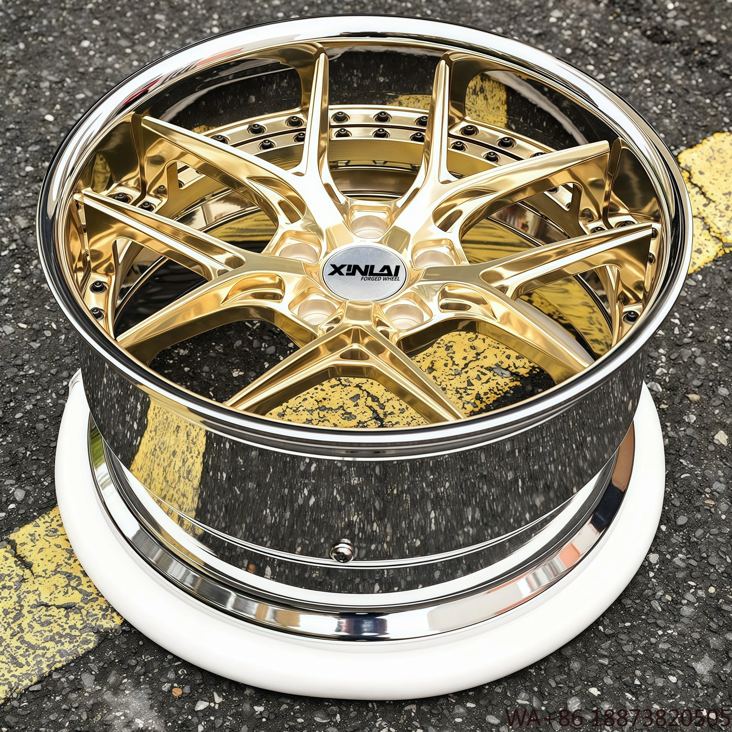 XL Custom Deep Concave 2 Piece 5*120/114.3 18 19 20 21 22 Inch ...