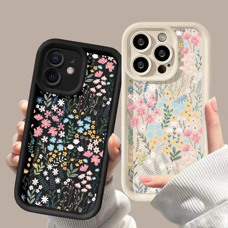 Chic Floral Design TPU Phone Case