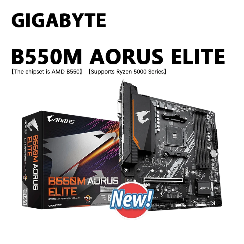 Gigabyte B550M AORUS ELITE AX - Carte mère Gigabyte sur | OOP
