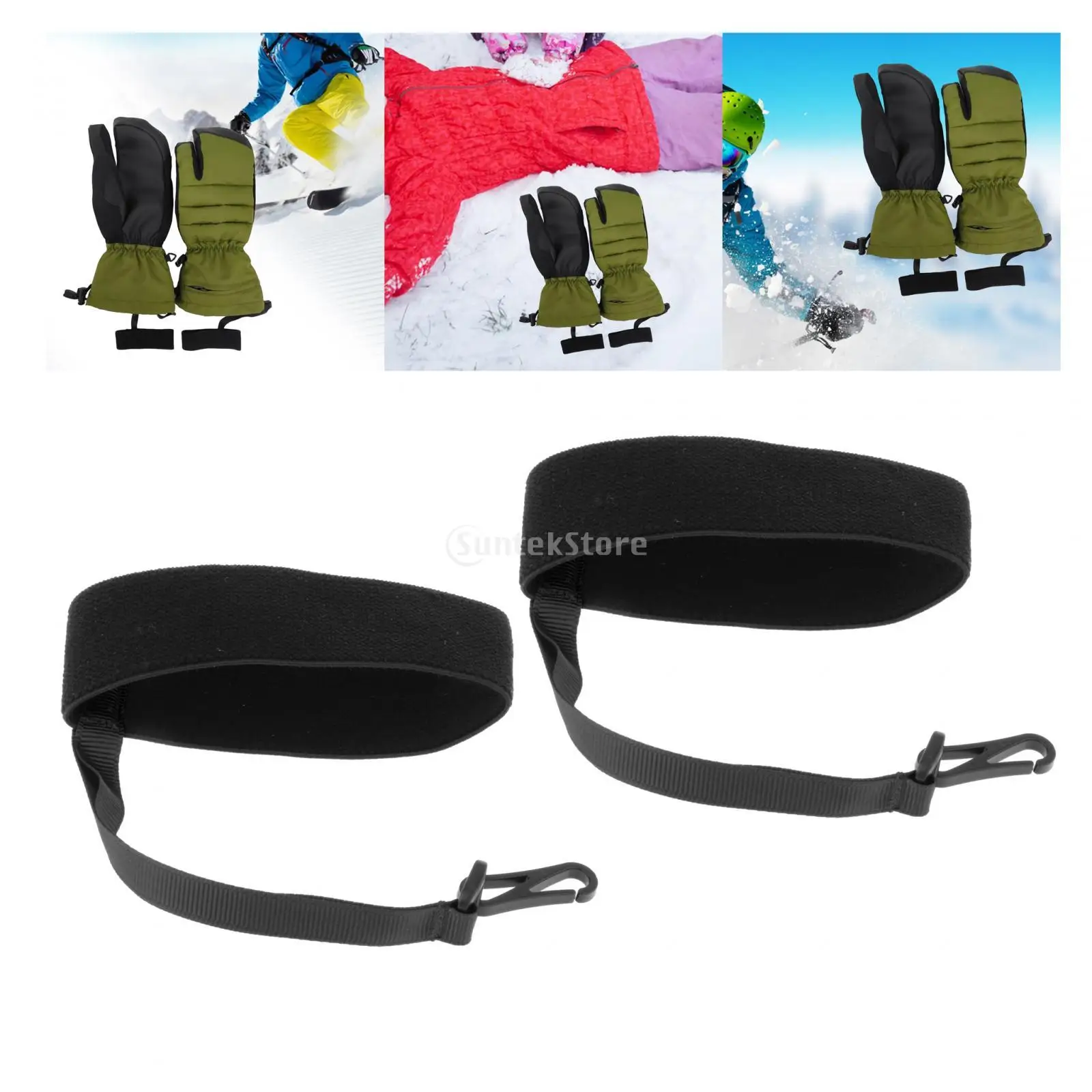 Snowboard Winter Ski Gloves Safety Strap Adult Sport Glove Strap Ski Glove Wrist Strap Mitten Handcuff Straps 3