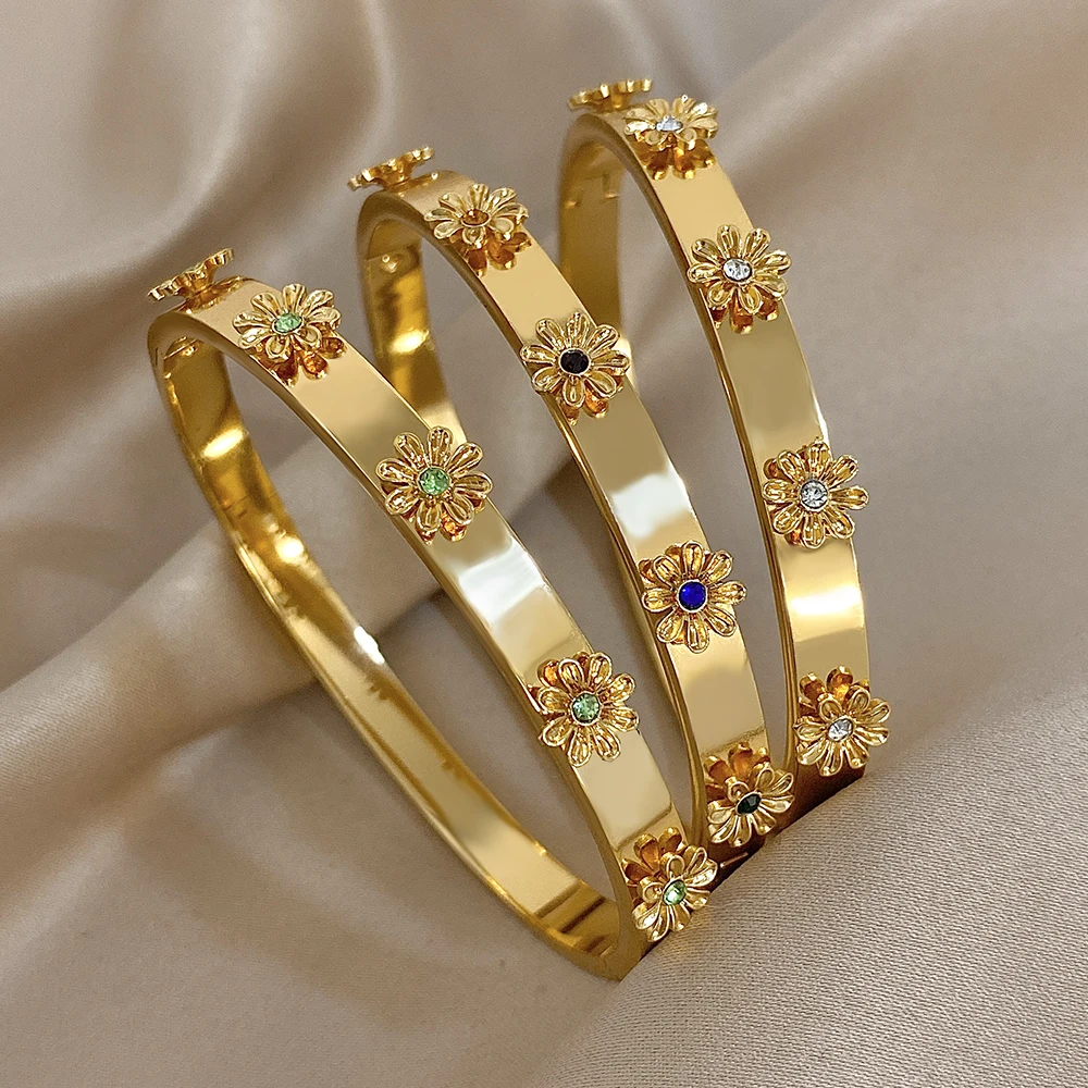 أحجار الراين الزهرية العصرية المصنوعة من الفولاذ المقاوم للصدأ 1