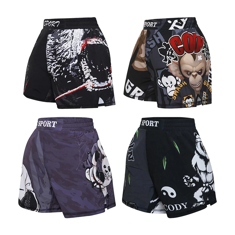 MMA Kids Boxing T-shirts Shorts Sportsuit Rashguard Jiu Jitsu T-shirt For Boy Kickboxing Gym Fighwear Children Muay Thai Clothes,sports apparel