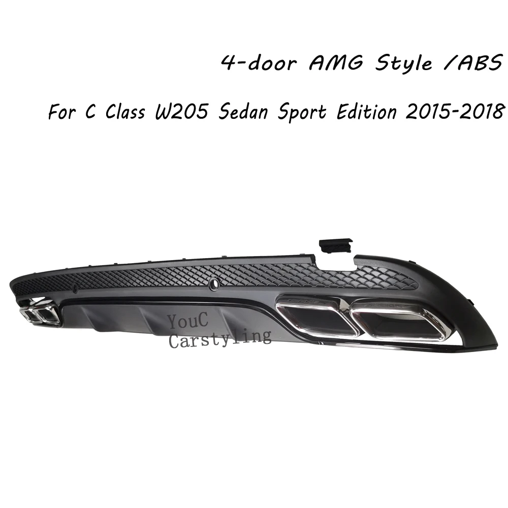 ޸ C W205 4 ¦   2015-2018  AMG Ÿ  ǻ, 304 θ ƿ, 4 ⱸ 