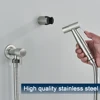 Black Single Cold Water Toilet Bidet Sprayer Faucet Bathroom Stainless Steel 304 Nickel Shower Bidet Wall Mounted Woman Cleaner 2
