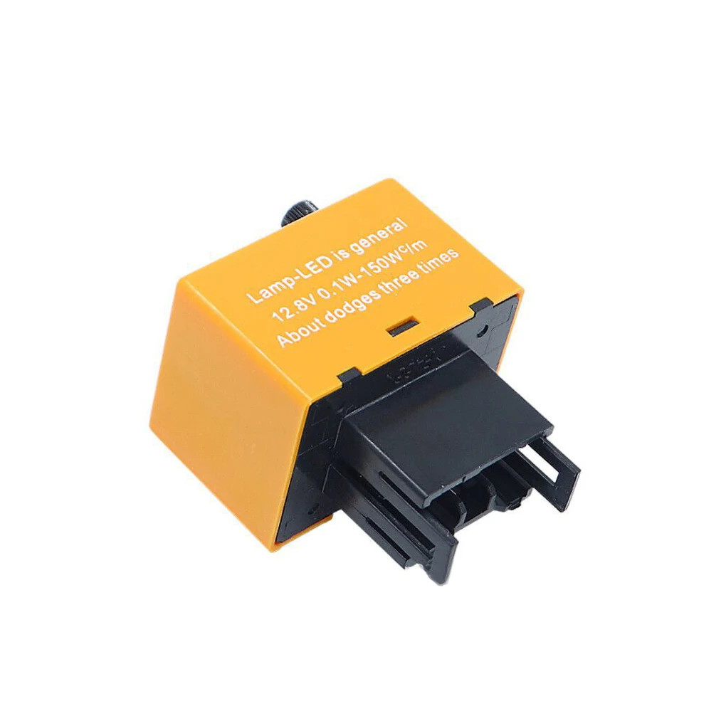 

Speed Adjustable Electronic LED Flasher Relay Module Portable Motorcycle Delay Timer Relay for Turn Signal Light Bulbs