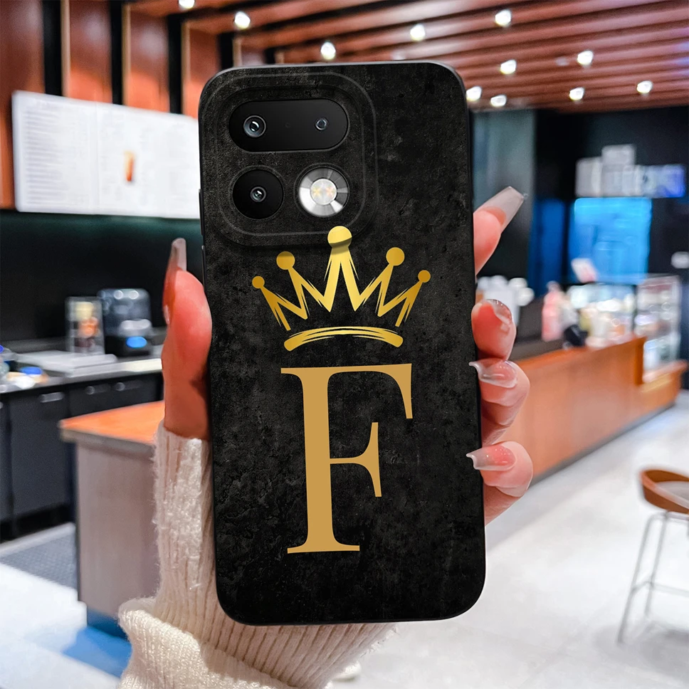Fashion Crown Letters Shockproof Silicone Couple Phone Case