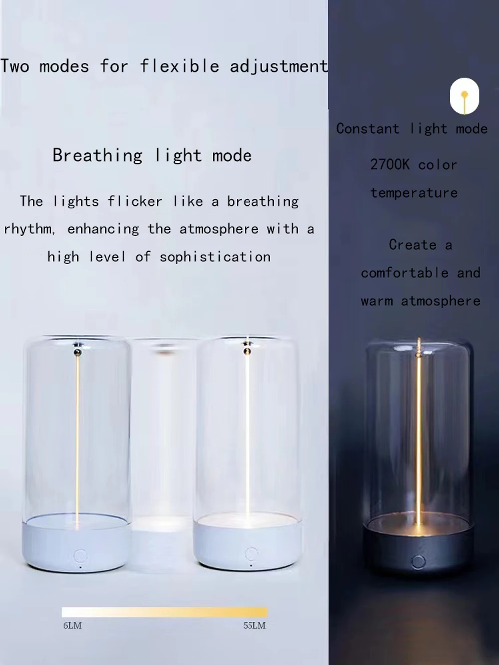 Quantum Magnetic Atmosphere Light Usb Charging Portable Light High Transparency And Drop Resistant Creative Led Atmosphere Light