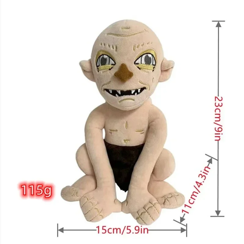 반지의로드 봉제 장난감, 부드러운 박제 애니메이션 골룸 인형, 어린이 생일 크리스마스 선물, 책상 장식, 23cm