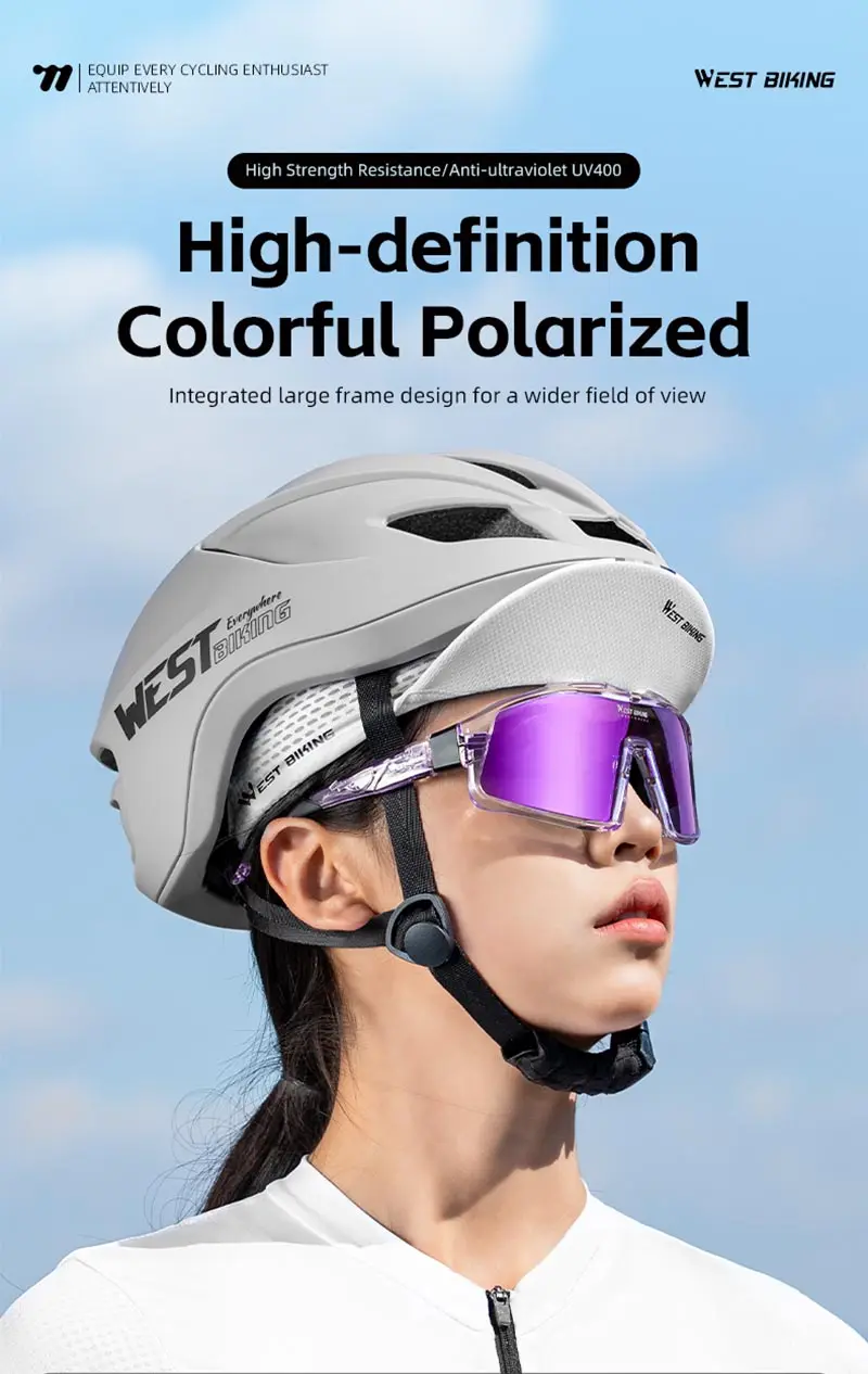 West Biking Männer Radfahren Sonnenbrille MTB Outdoor Fahrrad Brille Frauen Rennrad Brille weltweit erste photo chrome Rahmen Brille – Detail 1