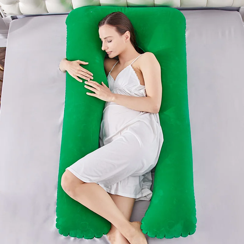 

Multi-function Inflatable U-shaped Pillow for Pregnancy Women Sleeping Support Pillow Waist Protection Pillow Maternity Bedding