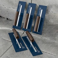 Finishing Trowel SK5 Steel with Wooden Handle, Plaster Trowel  Wall Plastering Skimming Trowel Building Drywall Tools Y5GB 1