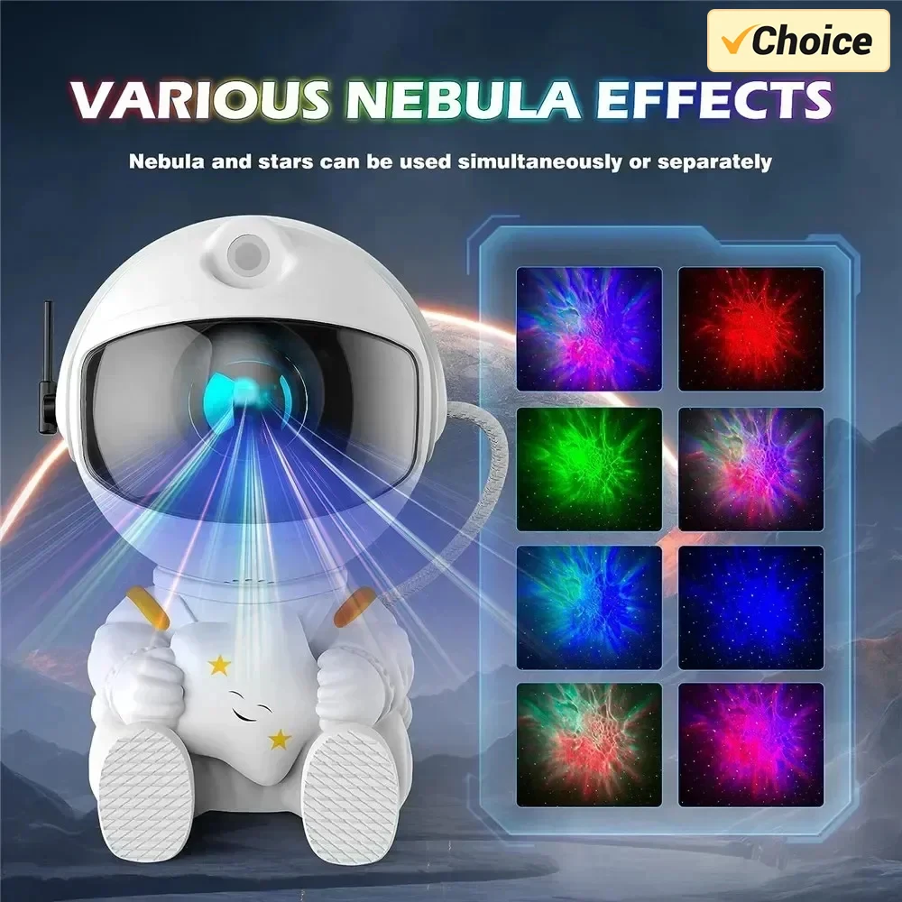 Led Night Light Night Light Star Projector Lamp Led Night Lamp Led Atmosphere Lights Moon Projector Light Milky Way Projector Milky Way Night Light Astronaut Space Projector Starry Nebula Ceiling LED lights for bedroom Home Decor