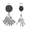 Retractable Lanyard Badge Credit Card Holder Cover Case Badge Reel with Keychain for ID Name Badges Staff Work Pass Card Clip 5