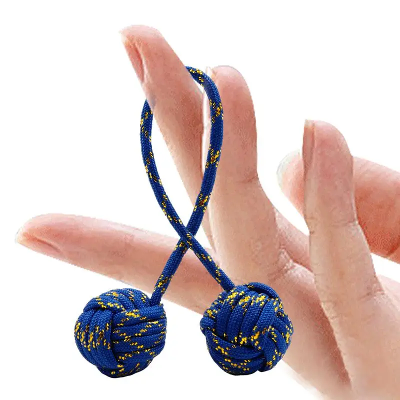 Casual Fidget Toy With Stainless Steel Solid Steel Ball Bundle Control Roll Game Umbrella Rope Woven Fidget Finger Toy For Relax