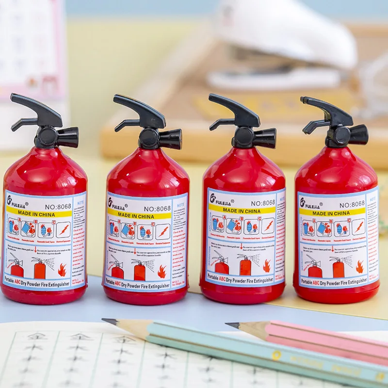 1-2 pz creativo estintore temperamatite per matita scuola forniture per ufficio articoli di cancelleria creativi materiale scolastico per bambini - immagine 3