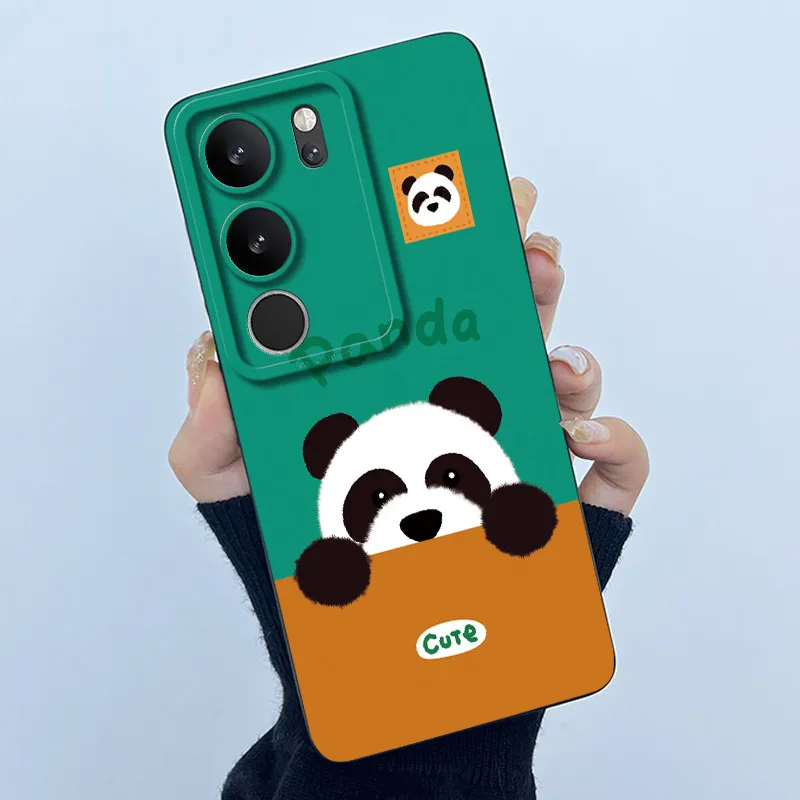 Cute Panda and Cats Silicone Soft Back Cover – Shockproof Casing
