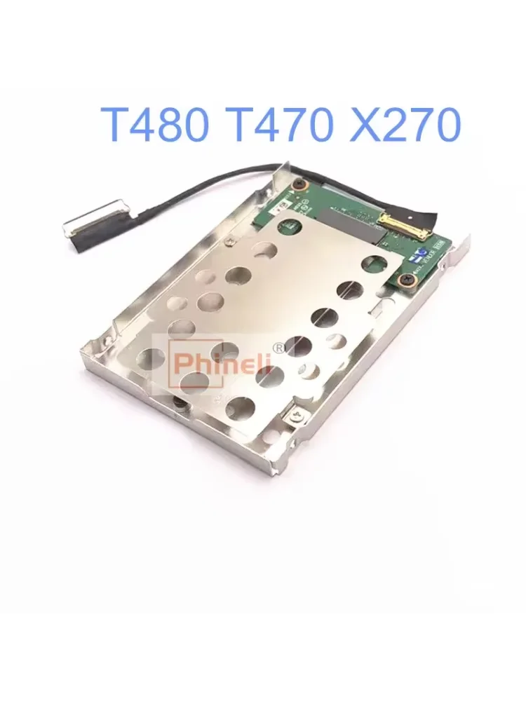 Lenovo ThinkPad T480 T470 X270 M.2 PCIE NVM용 새 SSD HDD NVMe M.2 어댑터 캐디 및 케이블