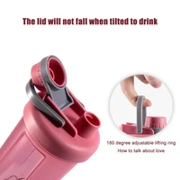 Tasse à secouer givrée de 600ml, bouteille de sport pour Milkshake, bouteille de mélangeur d'eau pour Fitness en plein air, poudre de protéines, boisson d'entraînement de gymnastique Portable 4