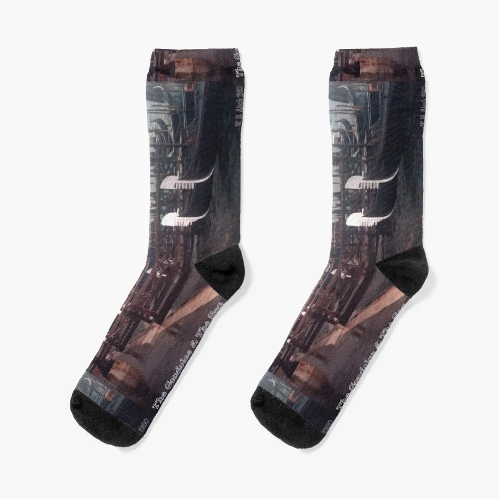 

The Gondolas and The Sea (Venice) Socks bright garter shoes Men's Socks Women's