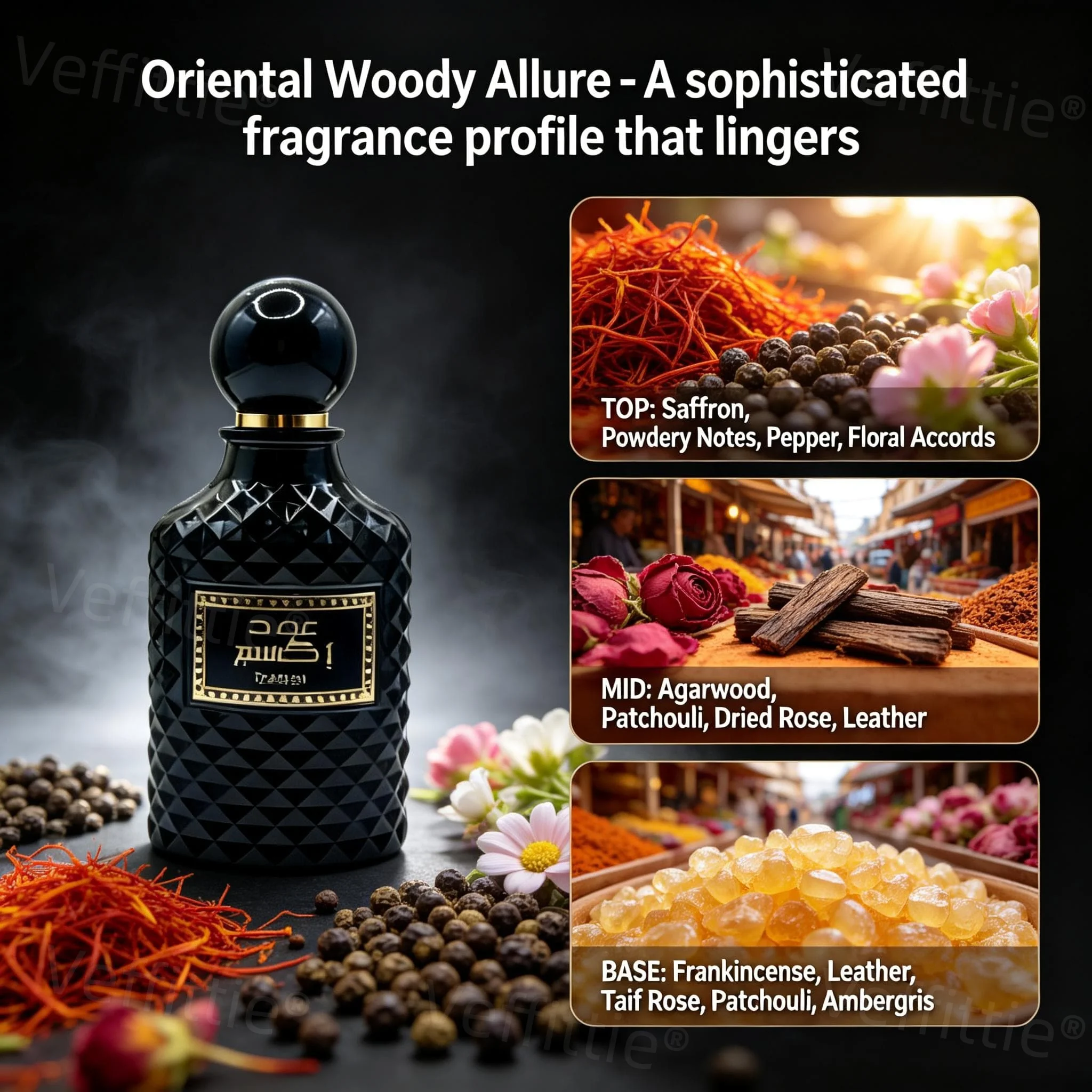 Profumo orientale speziato allo zafferano e legno di agar_voghion.com