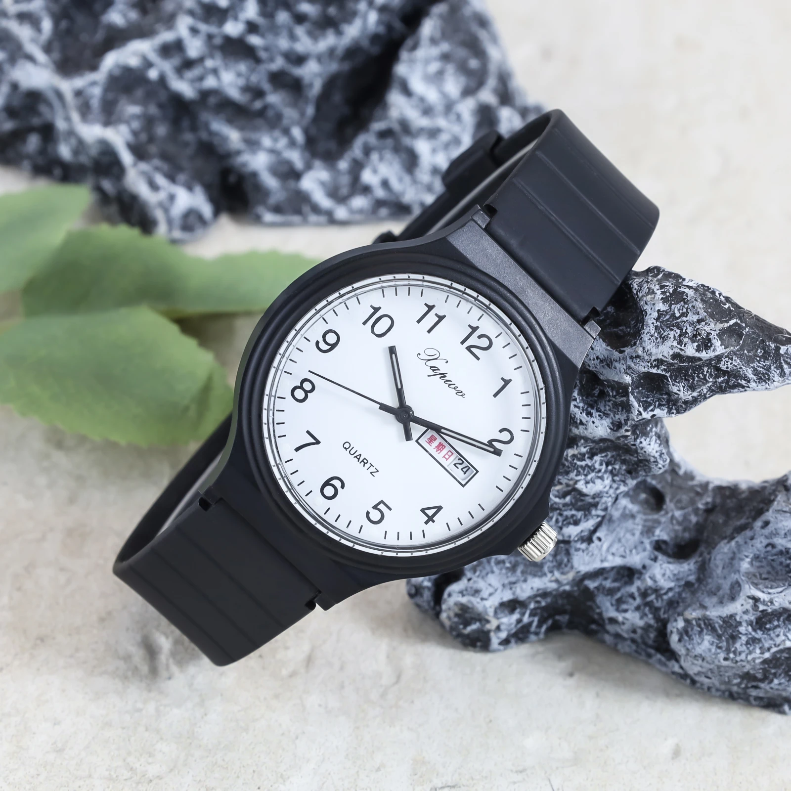 Versatile Dual Calendar Silicone Sports Watch – Waterproof Back-to-School Gift