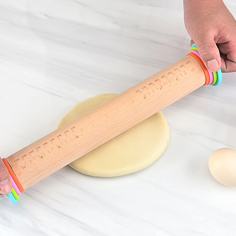 Durable Adjustable Rolling Pin with Thickness Rings and Convenient  Measurement Guide for Fondant Baking Supplies Gift - AliExpress