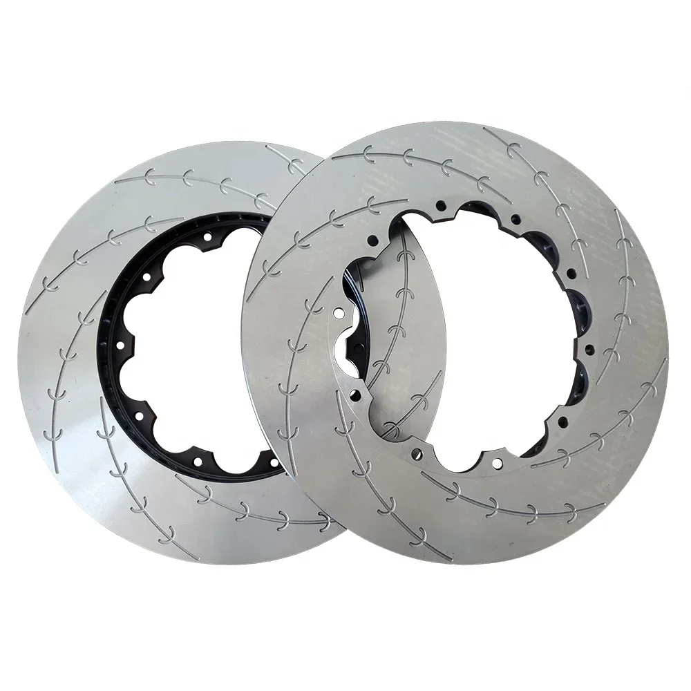 380mm/390mm Sports Car Slotted Safety Brake Disc For Nissan GTR R35 Brake Rotors 2pcs
