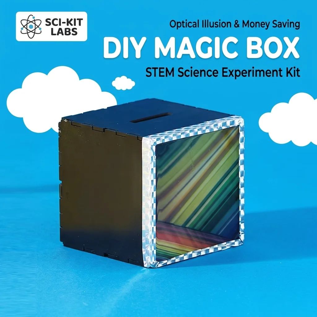Magic Box Science Kit Magic Box Plane Mirror Imaging Principle STEM DIY Toy Creative ...