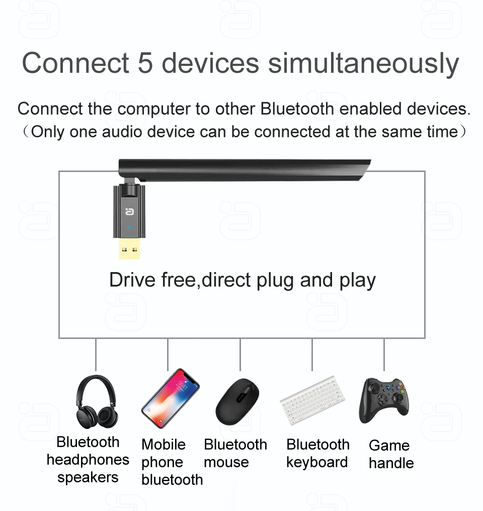 ayino adaptateur usb bluetooth dongle aptx pour récepteur transmetteur