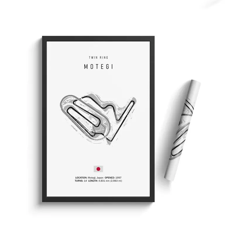 Formula 1 Racing Circuit Canvas Art: Aesthetic Motorsport Wall Decor