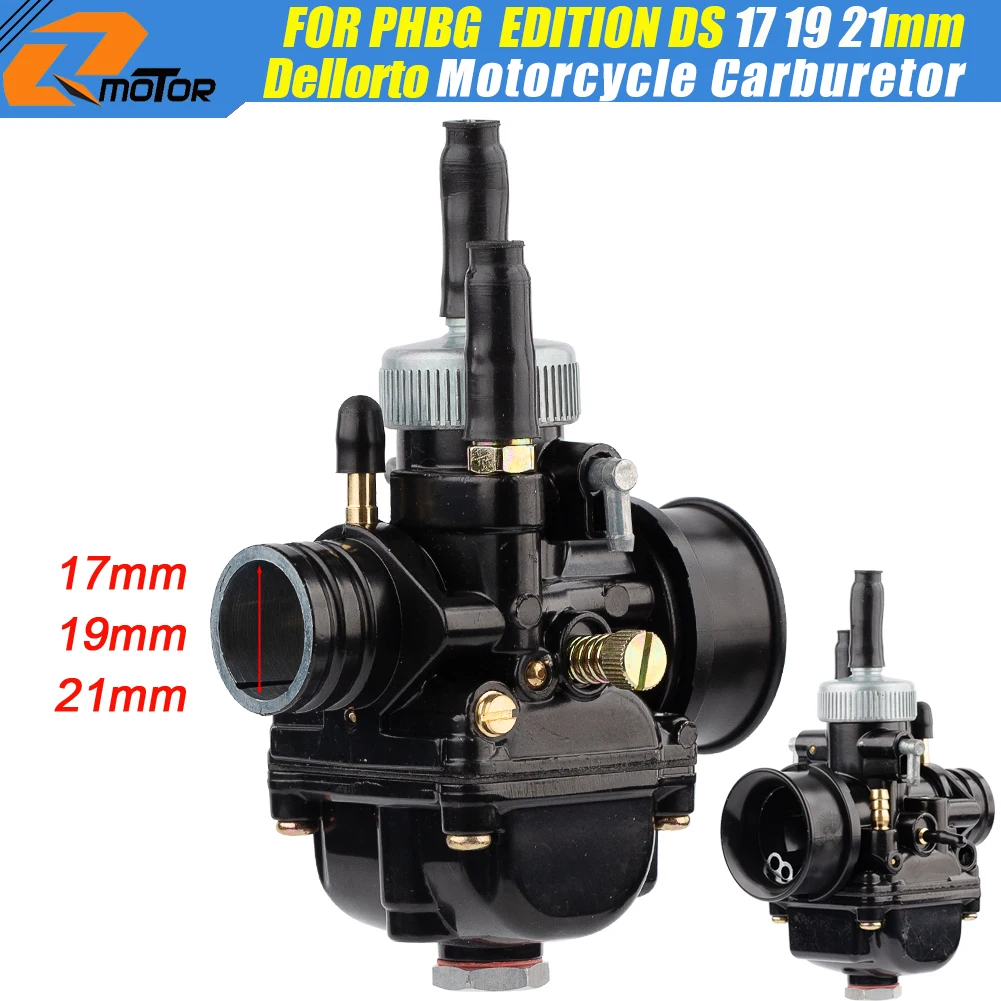 Carburetor Replacement Parts Carburetor Accessories Carburetor Kit Carburetor For Dellorto PHBG Black Edition 17 19 21mm Carb For Aprilia Piaggio Derbi Kymco SYM 2 Stroke 50cc-100cc Moped Scooter