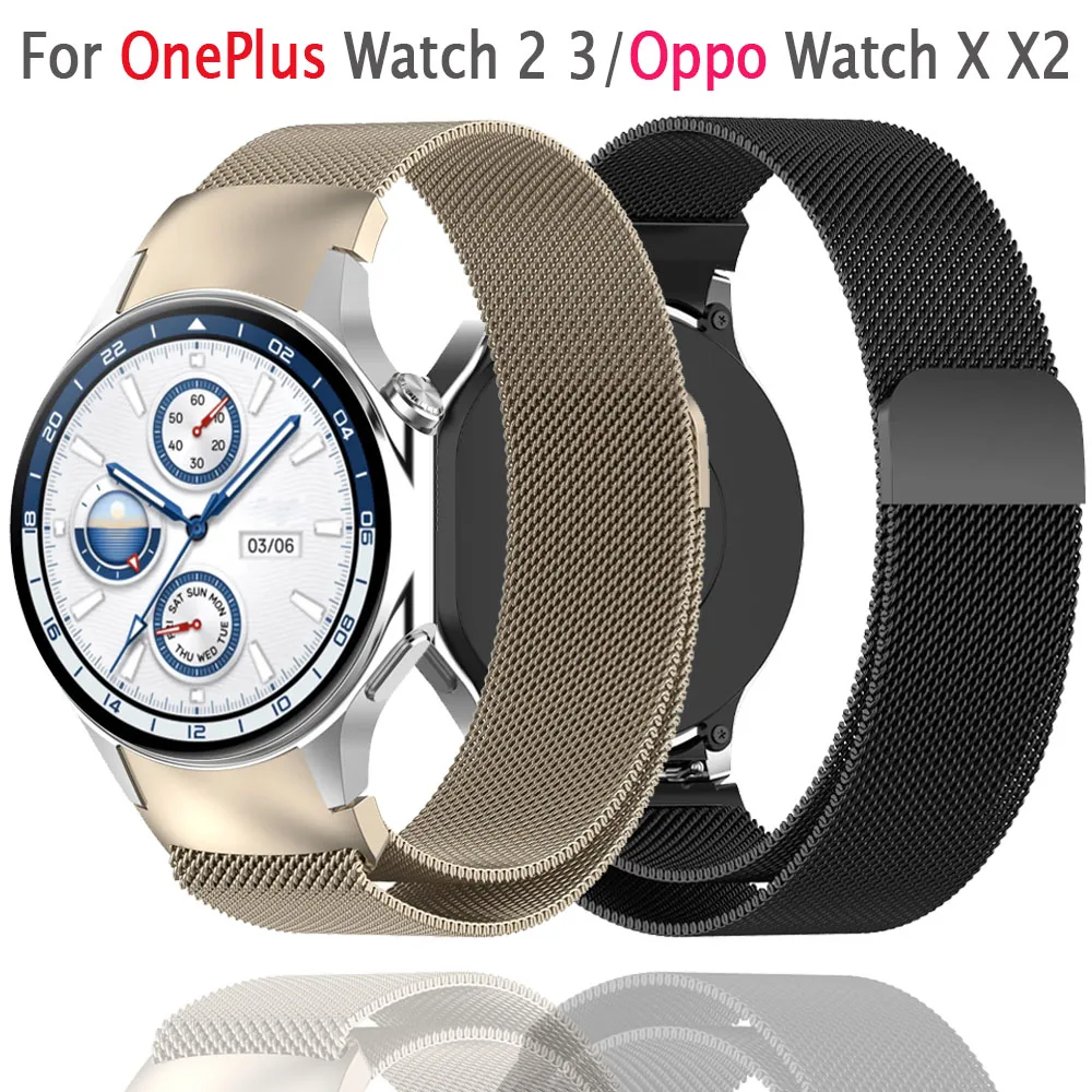 Stainless Steel Milanese Loop Magnetic Buckle Bracelet Wristband Strap