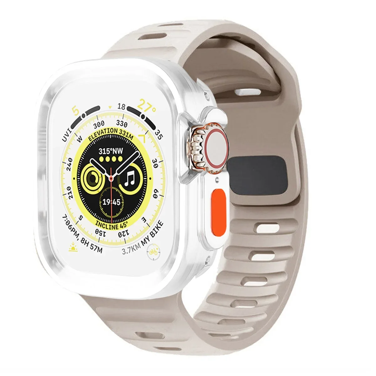 Candy Silicone Case and Strap for Apple Watch - Vibrant Rubber Band Accessory