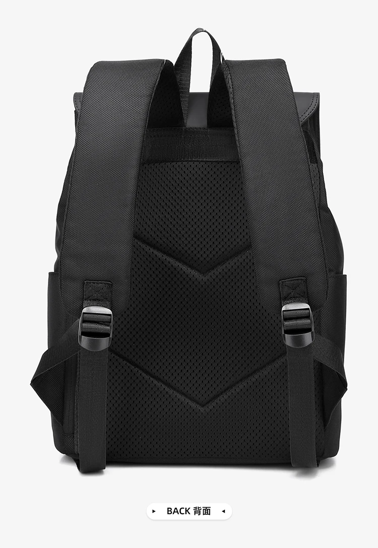 Verschleißfester Herrenrucksack mit großem Fassungsvermögen, Business-Pendler-Reiserucksack mit mehreren Taschen, stilvoll und einfach, erhältlich in Grau und Schwarz – Detail 22