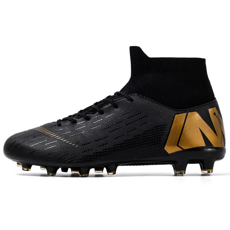 

Men Boot Shoe High Top Adult FG/TF Soccer Anti-Slip Anti-Collision Professional Women Football Boots Youth Grass Sport Shoes