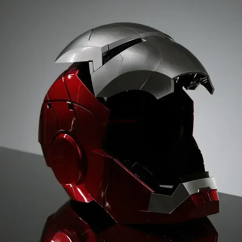

Mk5 Iron New Hot Toys Man Helmet Voice Control 8-piece Opening And Closing Chinese English Luminous Mask Collect Halloween Gifts
