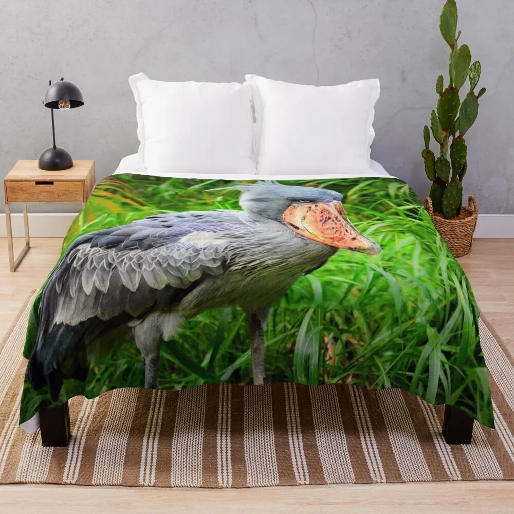 

Shoebill Balaeniceps Rex Throw Blanket Baby blankets and throws Softest Fluffys Large Blankets