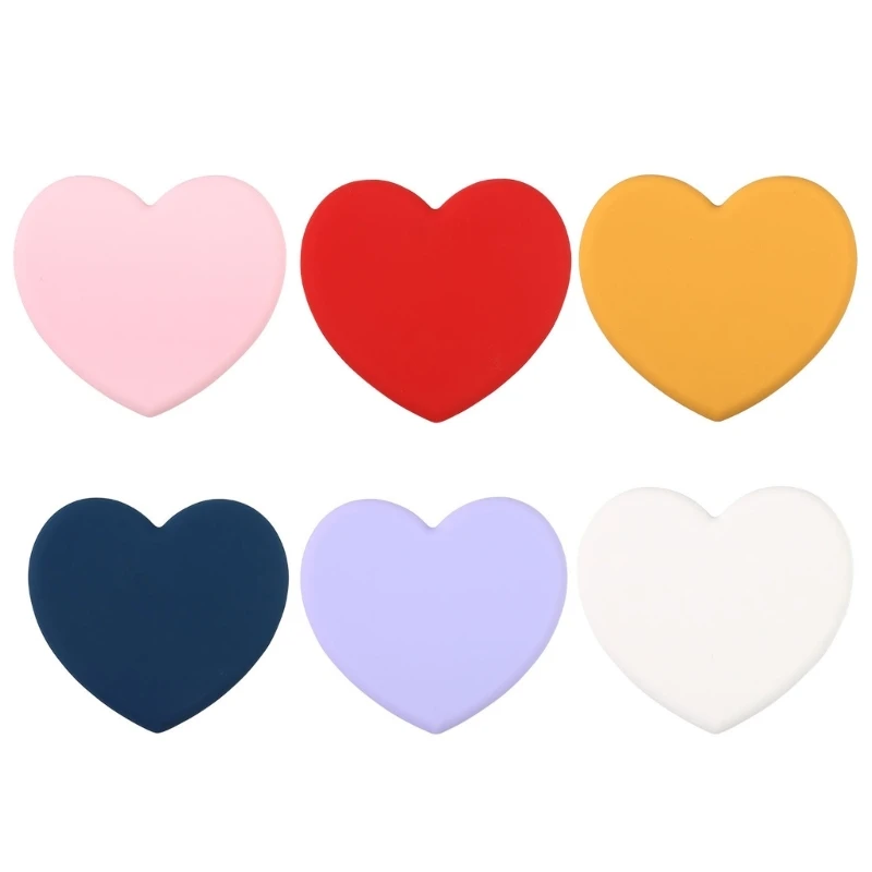 

Heart-Shaped Japanese-style Desktop Casserole Pad Insulation Pad Silicone Solid Color Student Pad 50LB