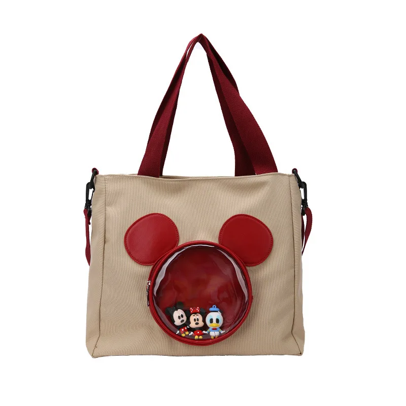 

Disney High Capacity Canvas Cartoon Fashion Mickey Women Bag Japanese Single Shoulder Crossbody Tote Bag