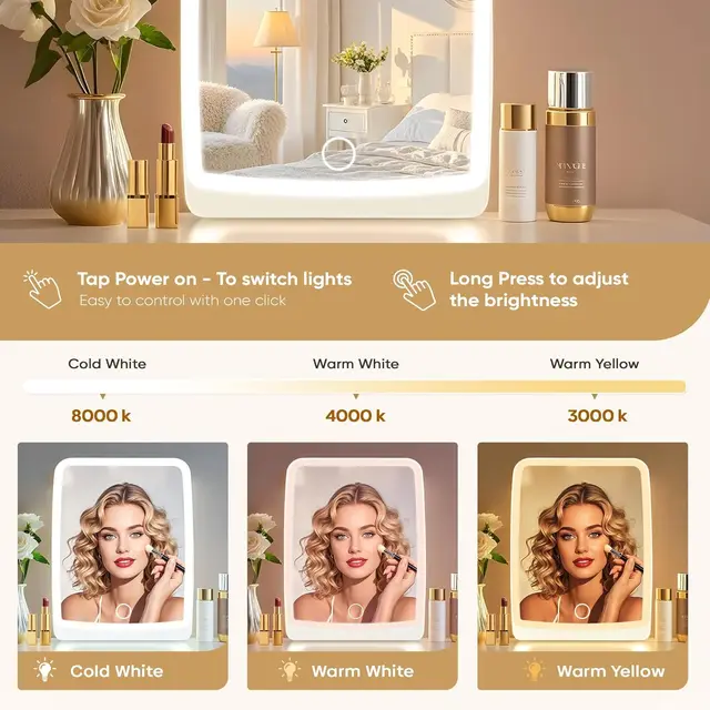 LED Rechargeable Makeup Mirror 6