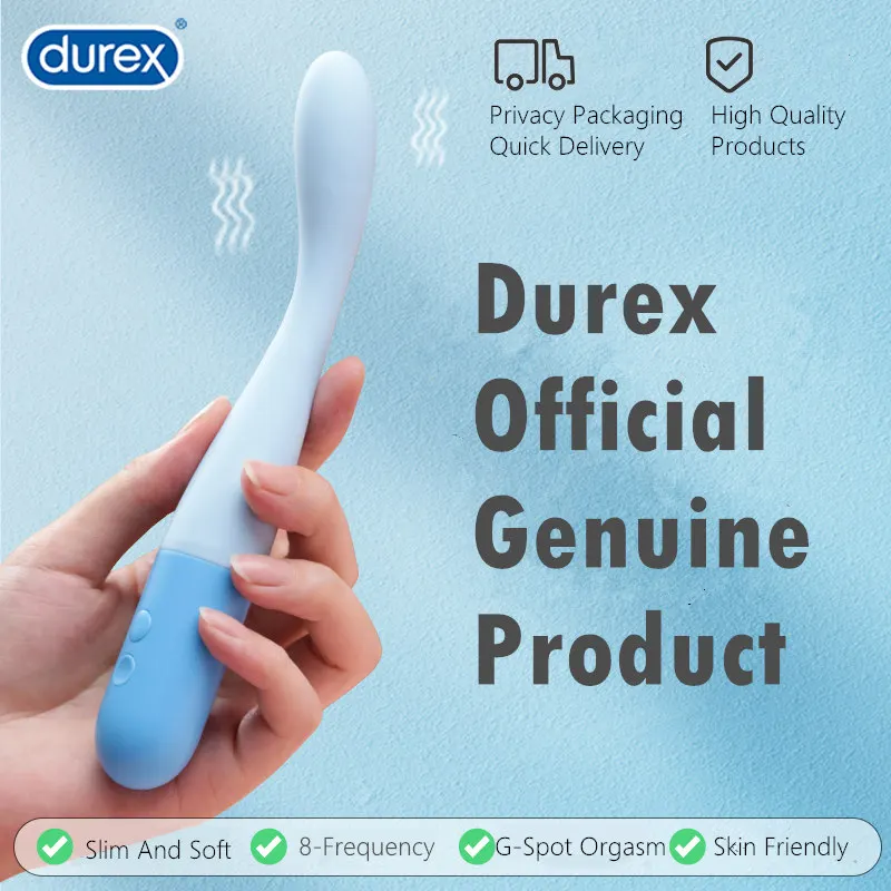 durex Slim Vibrator Dildo Vibrators for Women Flexible Mini Massage 8 Speed Clitoris G Spot Stimulate Massager Sex Toys Shop