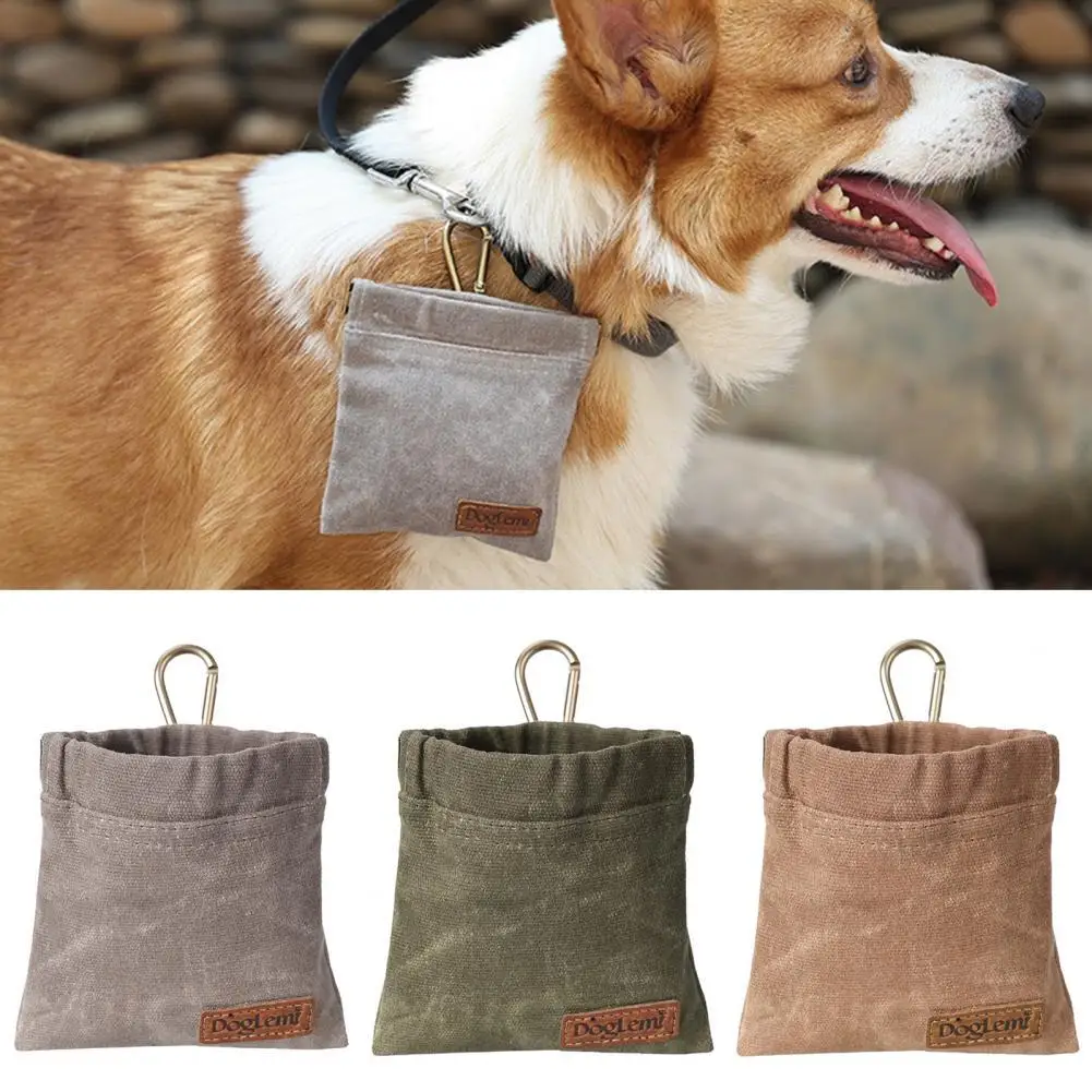 Dog Treat Bag Portable Reflective Outdoor Dog Treat Pouch for Training Feeding Bag Detachable Pet Trainer Waist Supplies
