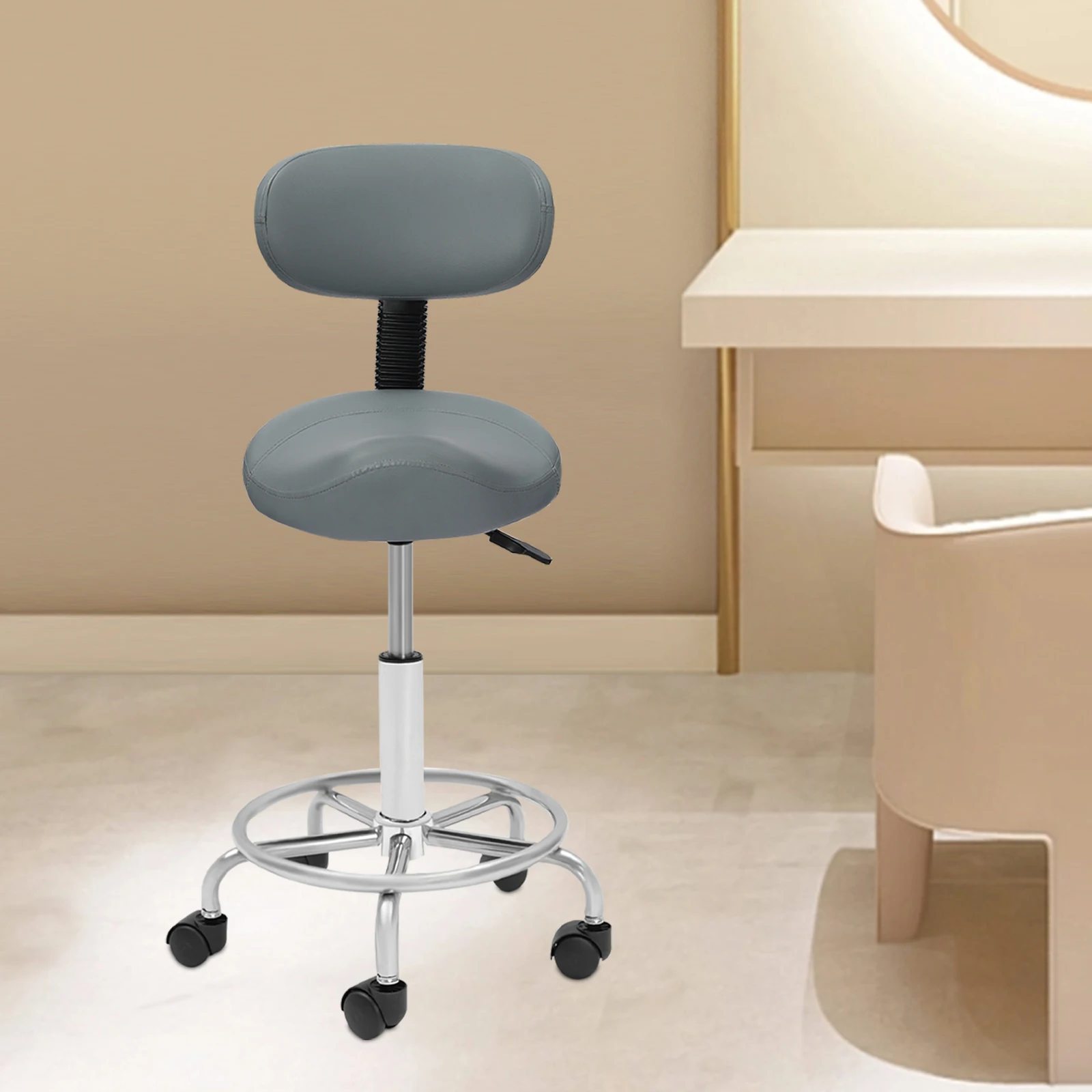 Barhocker Höhenverstellbarer Stuhl Frühstücksstuhl Barhocker Drehstühle Büro Ergonomischer Rollhocker 360° ° Drehbar für den Heimgebrauch – Detail 5