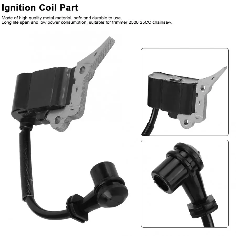 Chainsaw Ignition Coil Part Trimmer 2500 25CC Spares for Garden Power Tools