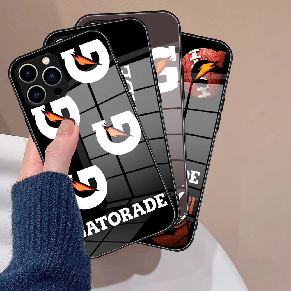 Per Iphone 15G-Gatorade Custodia Per Telefono In Vetro Temperato Per Iphone 14 13 11 Pro Xr Xs Max 12 Mini 15 Plus Cover A Copertura Totale Per Telefo