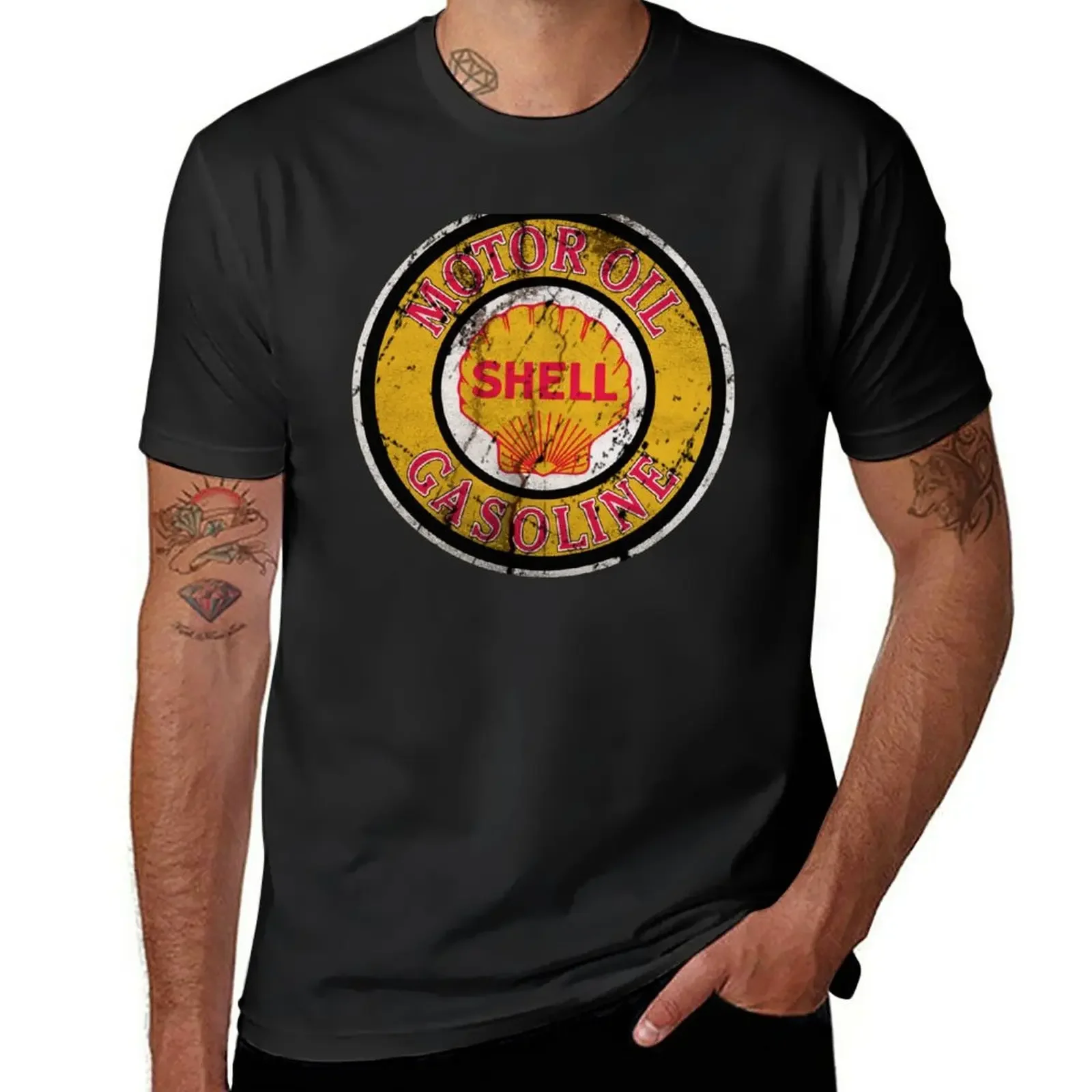 

Motor Oil Gasoline T-Shirt sublime customs design your own Aesthetic clothing Short sleeve tee men