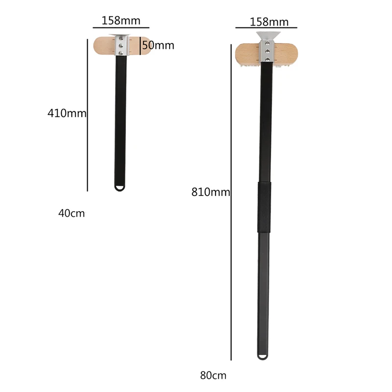40/80cm Professional Pizza Oven Copper Brush Stainless Steel Scraper Commercial Home Grill Brass Cleaning Brush Tool