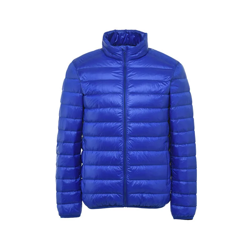 Autumn Fashion Men's Ultra Light Duck Down Jackets Winter Zipper Feather Coat Portable Warm Quilted Outerwear Puffer Clothes