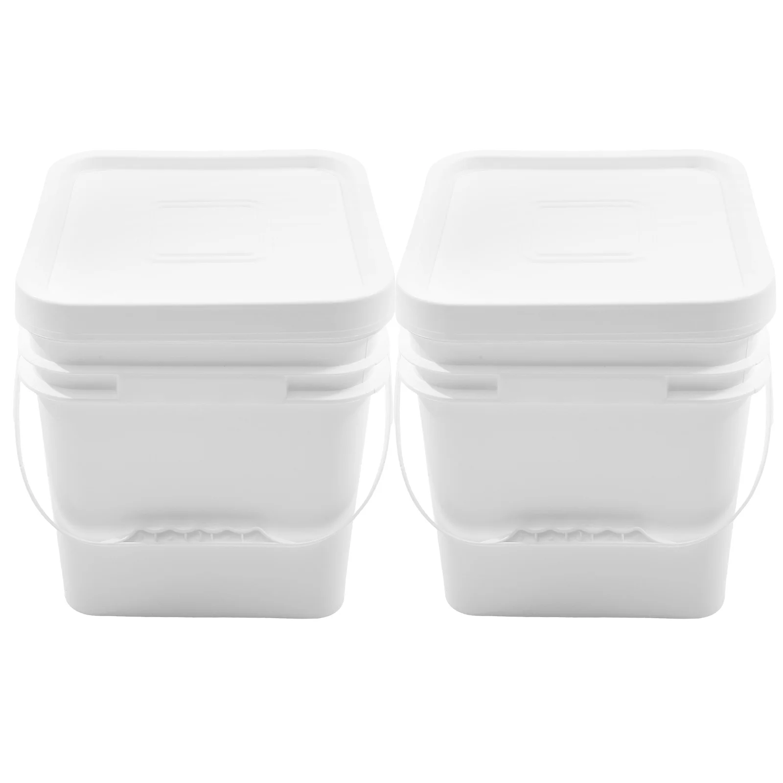 

2pcs Multi-purpose Storage Buckets Dog Cat Food Bin Rice Flour Containers